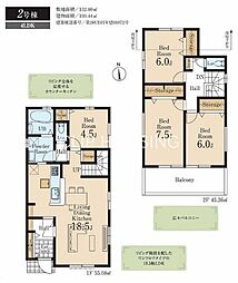 あきる野市引田　新築戸建　全2棟-2号棟