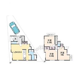 乙訓郡大山崎町字下植野小字宮本の一戸建て