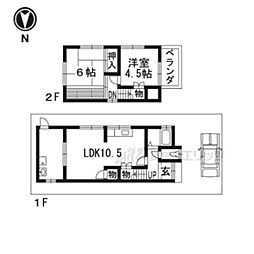 城陽市富野北垣内の一戸建て