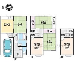 城陽市中北堤の一戸建て