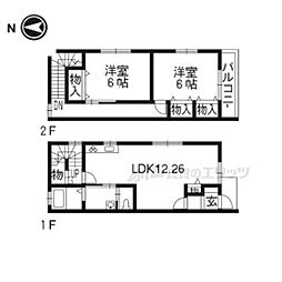 宇治市五ケ庄一里塚の一戸建て