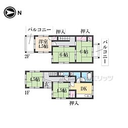 宇治市小倉町西浦の一戸建て
