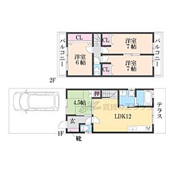 京都市南区上鳥羽西浦町の一戸建て