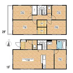 近江八幡市安土町下豊浦1期　2号棟