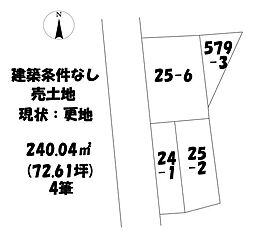河辺諸井字大部　売土地