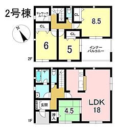 新築戸建 坂祝町黒岩　第4　全3棟　2号棟