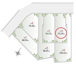 53.39平米建築可能「A区画」自由設計　山王Selection