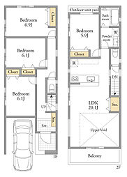 角の土地「自由設計」東蒲田Selection