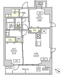 コスモグラシア新宿西早稲田 1202