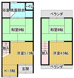 大豆塚町2丁貸家