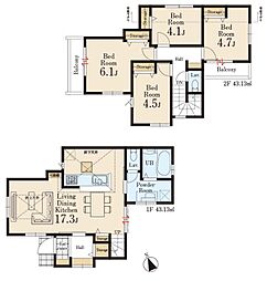 三鷹市大沢1期　新築一戸建て　全2棟