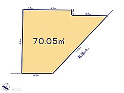 小平市小川西町3丁目　土地　全2区画