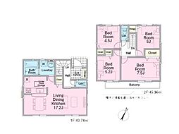 清瀬市竹丘1丁目　第12　新築一戸建て　全1棟