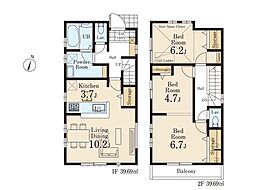 東久留米市氷川台2丁目　第6　新築一戸建て　全1棟