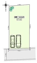 建築条件無し約４０坪・間口約８mの土地