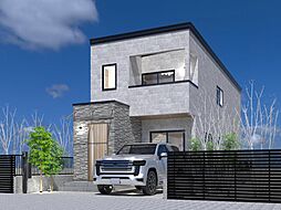 洗練された都市型2階建計画、南向き32坪の土地