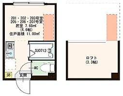 ハーモニーテラス江原町II 203