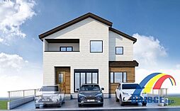 即日内覧可能　三角町1期・・開放的な広々両面道路・・