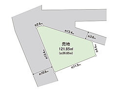 宇都宮市中戸祭1丁目 土地