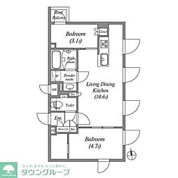 ｎｉｄｏ西早稲田 402