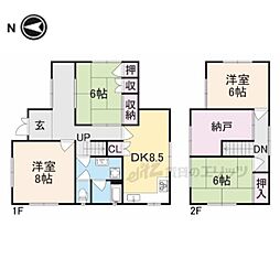 奈良市二名３丁目の一戸建て