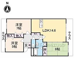 ヒルクレストあやめ池 105