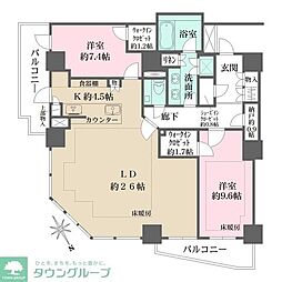 ザ・パークハウス三田ガーデン タワー棟 2102