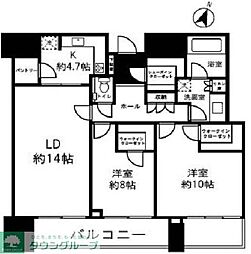 赤坂タワーレジデンスＴｏｐ　ｏｆ　ｔｈｅ　Ｈｉｌｌ 2404