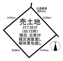 大字緒川字上米田　売土地