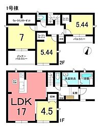 新築戸建 知多市寺本台第3　全2棟