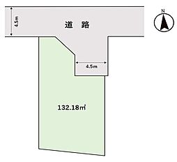 厚木市戸室　建築条件なし売地