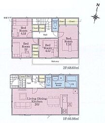 厚木市上依知　第27　全6棟　新築戸建 6号棟