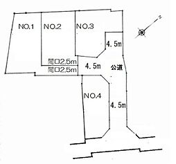 秦野市今川町　全4区画　建築条件なし売地 4号地