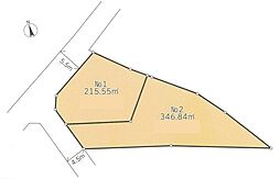 秦野市東田原 全2区画 建築条件なし売地 2号地