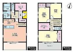 厚木市上荻野　第2　全1棟　新築戸建