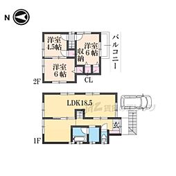 八幡市八幡月夜田の一戸建て