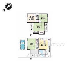 枚方市西牧野３丁目の一戸建て