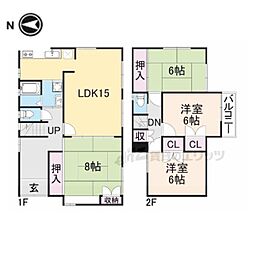 八幡市八幡安居塚の一戸建て