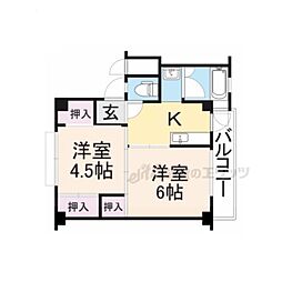 ビレッジハウス招提2号棟 404
