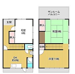 三木市志染町中自由が丘2丁目の一戸建て