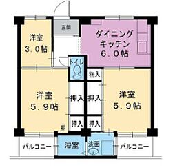 ビレッジハウス野村1号棟 0105