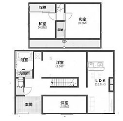縦列3台余部戸建て