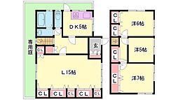 姫路市的形町的形の一戸建て