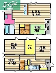 倉敷市真備町川辺の一戸建て