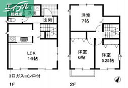 倉敷市新田の一戸建て