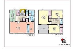 本庄市児玉町金屋第6　Cradle　garden　新築戸建　全2棟　2号棟