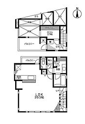 柿の木坂1丁目貸家