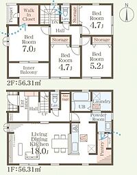 新築戸建　福津市宮司浜3丁目　2号棟