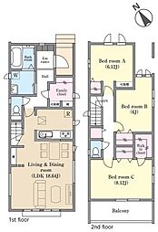 松戸市常盤平西窪町 新築戸建　全2棟 2号棟