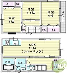 豊中市庄内栄町1貸家